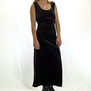Vintage Velvet Maxi Dress
